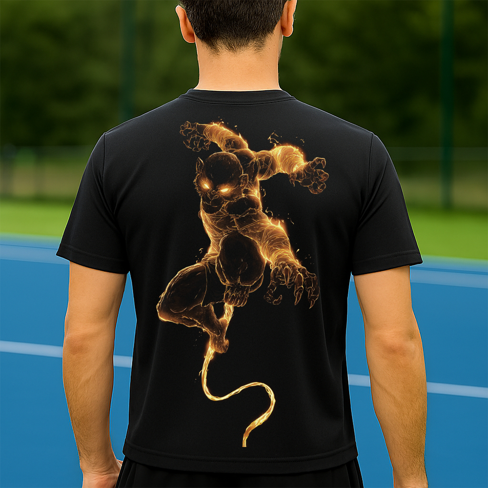 Camiseta Dry Fit Masculina Estampada Macaco Rei P ao GG Leve Respirável Academia Treino