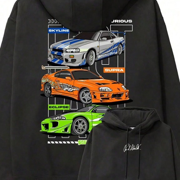 Blusa Moletom Carro Skyline Brian Filme Velozes e Furiosos Unissex em Oferta na Shopee