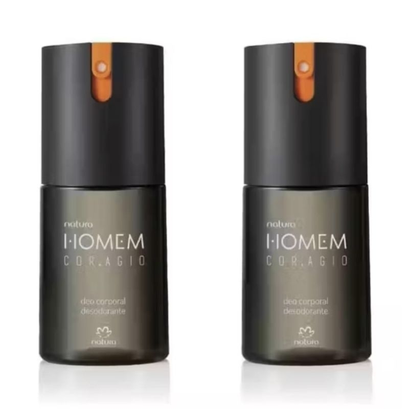 02 Deo Corporal Natura Homem Cor.agio Natura Original 100ml cada