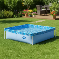 Piscina Infantil Litros Retangular Com Armação - Mor