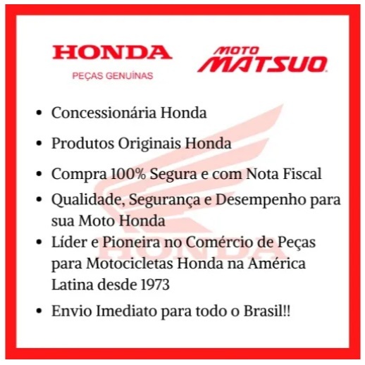Detalhes do Guarnição Interruptor Neutro Cg 150 Cg 160 Original Honda