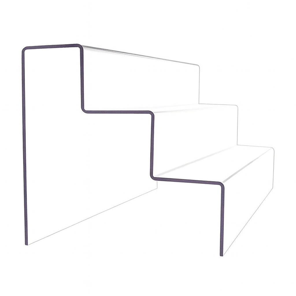 Escadinha Acrilico Expositora Organizadora 3 Degraus em Oferta na Shopee