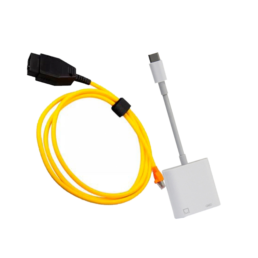 Adaptador Android Tipo C + Cabo Enet Bimmer Code Coding Bmw