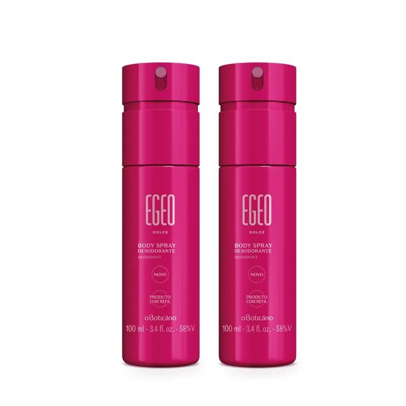 Compacto e Doce: 2 Unidades de Body Spray Egeo Dolce para Levar!