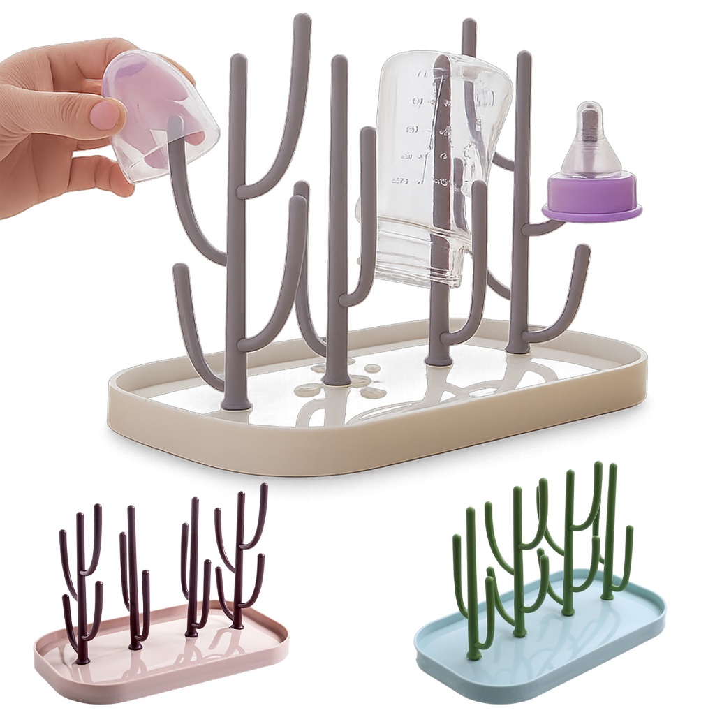 Suporte para Mamadeiras e Copos Aprimore a Rotina com o Suporte de Secagem para Todos os Tipos de Garrafas