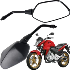 Retrovisor Modelo Cb 300 Rosca Honda Titan 150 160 Fan 150 160 Xre 190 Xre 300 Twister 250 Par