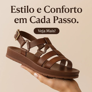 Sandália Birken Leveza Conforto Elegância e Bem-Estar