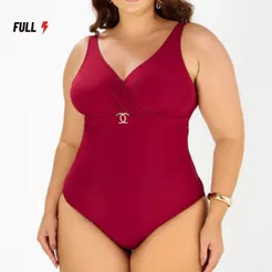 Maiô Modelador Liso Praia Piscina Banho de Mar