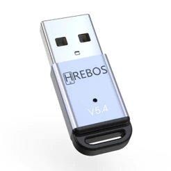 Adaptador USB Bluetooth 5.4 Hrebos AD-228 para PC Notebook Fone Mouse Teclado Wireless Plug & Play