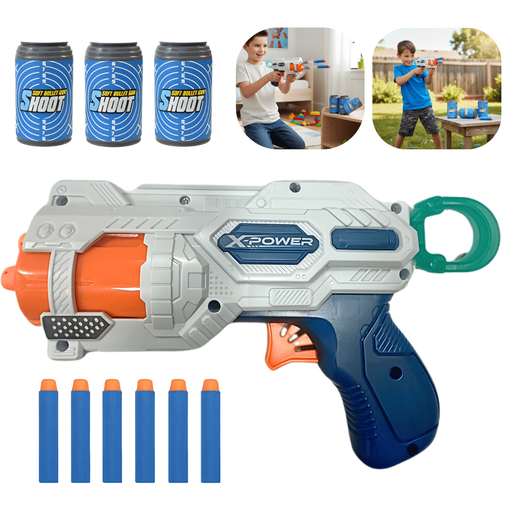 Lança Dardos de Brinquedo Arminha Pistola Infantil Com Alvo e 6 Dardos Diversão Kids Well Kids