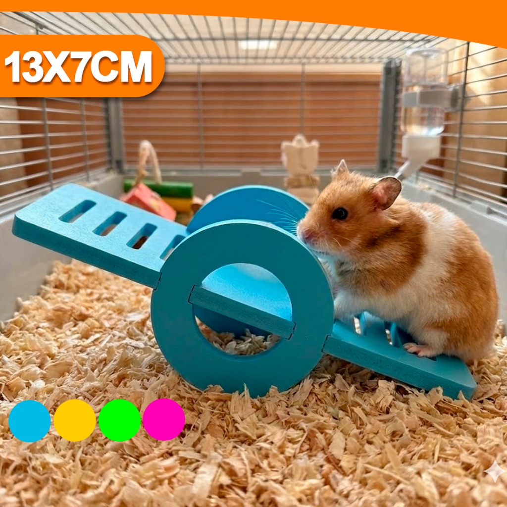 Brinquedo Interativo Gangorra Pet Divertida Para Hamster Exercício Cores Variadas