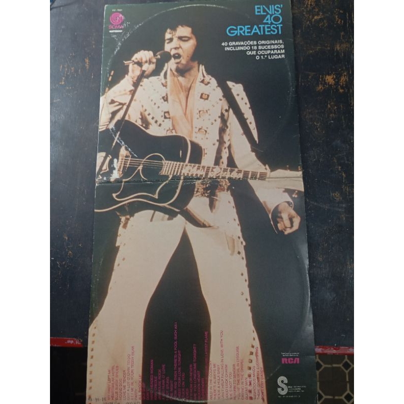 LP duplo Elvis Presley 40 greatest hits