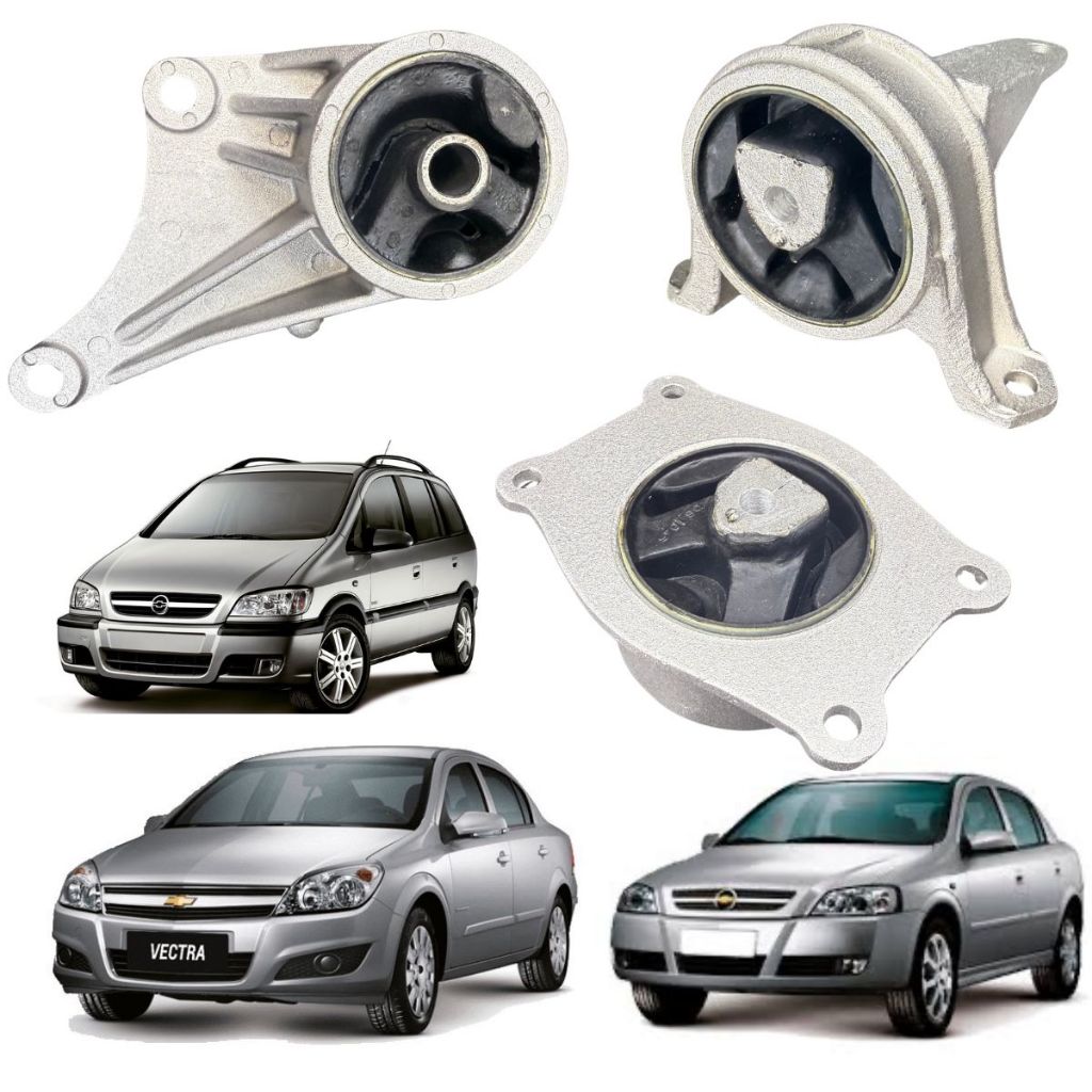 Kit 3 Coxins Motor e Câmbio – Vectra  Astra  Zafira 8v Câmbio Manual em Oferta na Shopee