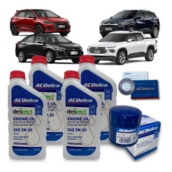 Kit Óleo 5w30 Dexos1 Onix Tracker Montana 3 Cil Turbo 20/25