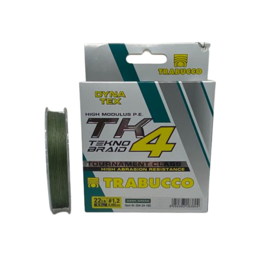 LINHA TRABUCCO TK4 TEKNO BRAID MULTIFILAMENTO - 300m