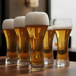 Copos Para Cerveja Jogo de Cristal Weiss Premium G 500ml 6 Peças - Ruvolo