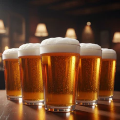 Copos de Cerveja, Copo de Vidro Caldereta, Pequeno 6 Peças, 300ml - Ruvolo