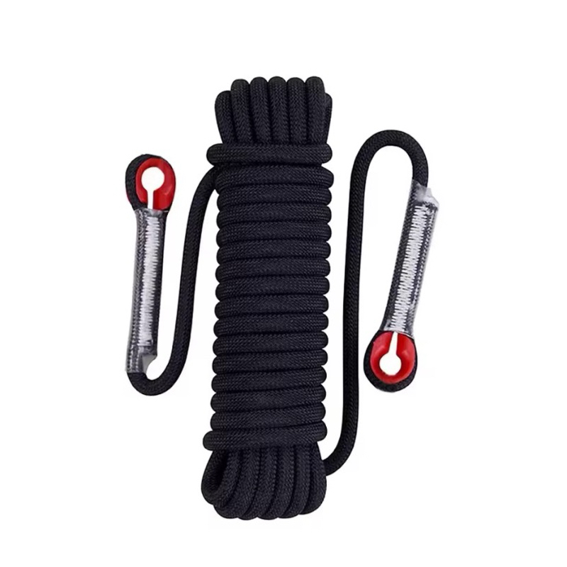 Corda de segurança para escalada, 8mm, corda estática para montanhismo, sobrevivência ao ar livre, escape de incêndio