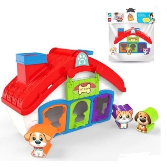 Casinha Pet Shop Cachorro Gato Colorido