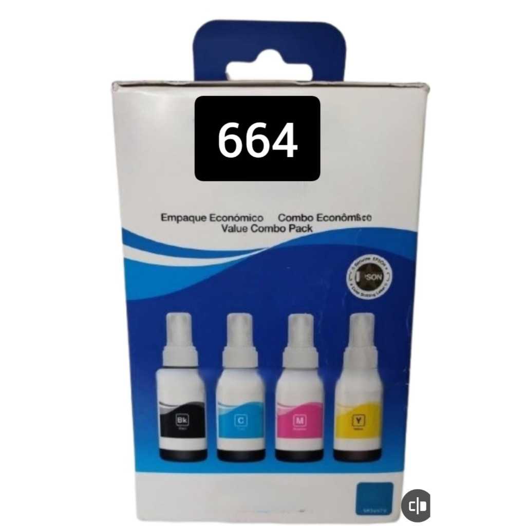 Item tinta refil t664 bl mag yell cyan para L110 L120 L121 na validade