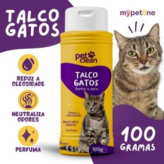 Talco Para Gatos Banho a Seco Pet Clean - 100g em Oferta na Shopee