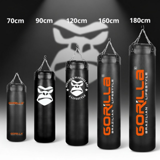 Saco de pancada Profissional Gorilla 70cm/90cm/120cm/160cm/180cm Boxe MuaiThay em Oferta na Shopee