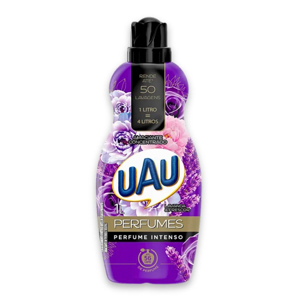 Amaciante Concentrado Uau Perfumes Lavanda E Frescor 1L em Oferta na Shopee