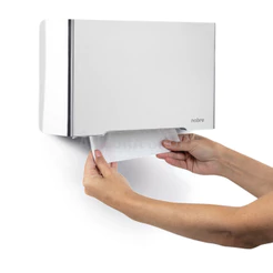 Dispenser Interfolha Porta Papel Toalha Para Banheiro Cozinha Inox Escovado Elegante + Kit Montagem