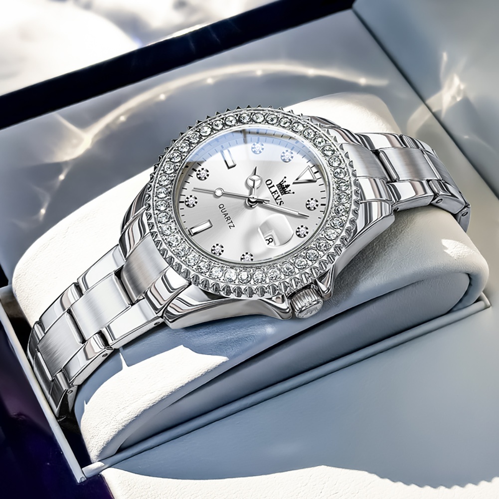 Olevs relógio feminino de pulso luxo Diamante a prova d água original Zircão Fashion relogio quartzo Luminoso 9945 em Oferta na Shopee