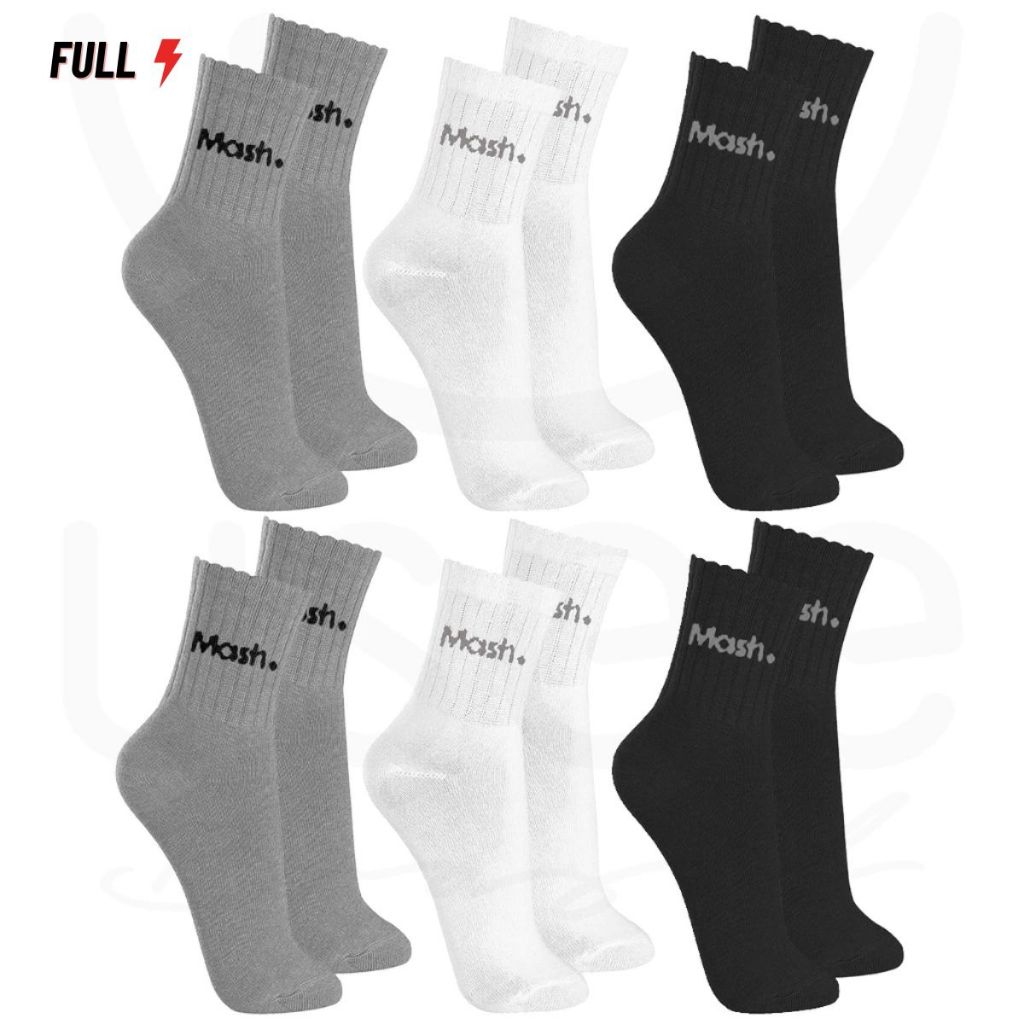 Kit 6 Pares Meias Cano Médio Com Felpa Mash em Oferta na Shopee