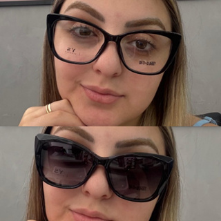 Armação de Óculos Feminino Clipon 2 em 1 Oculos Gatinho para Versatilidade e Estilo com Design Gatinho e Clipon em Oferta na Shopee