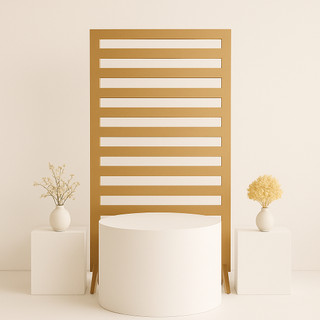 Painel Ripado MDF Cru | Painel de Fundo para Decoração Minimalista