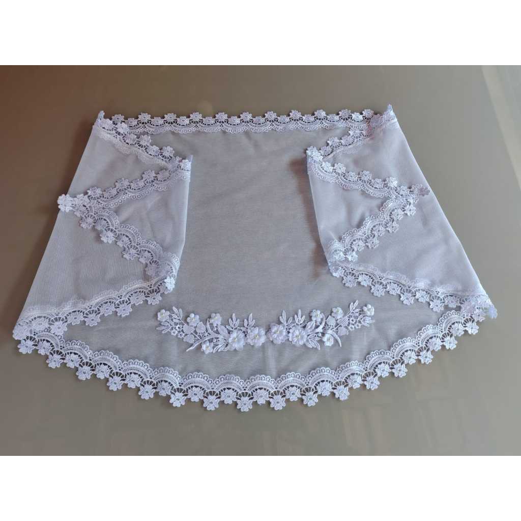 VÉUS CCB MOGI CONGREGAÇÃO REF:02,VÉU ADULTO REDONDO(DE BICO)BARATO em Oferta na Shopee