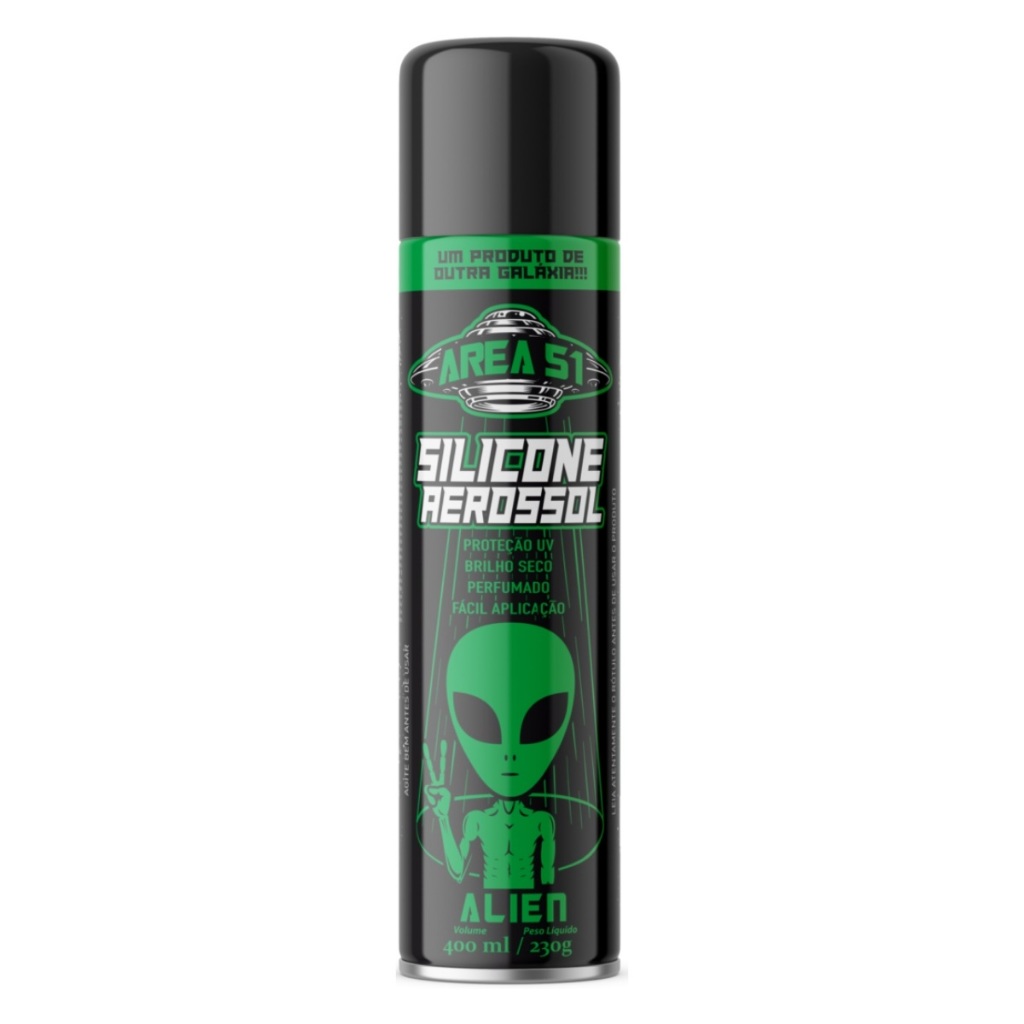 DESTAQUE SILICONE AEROSSOL ÁREA 51 CENTRALSUL 400ML — imagem 2 de 2