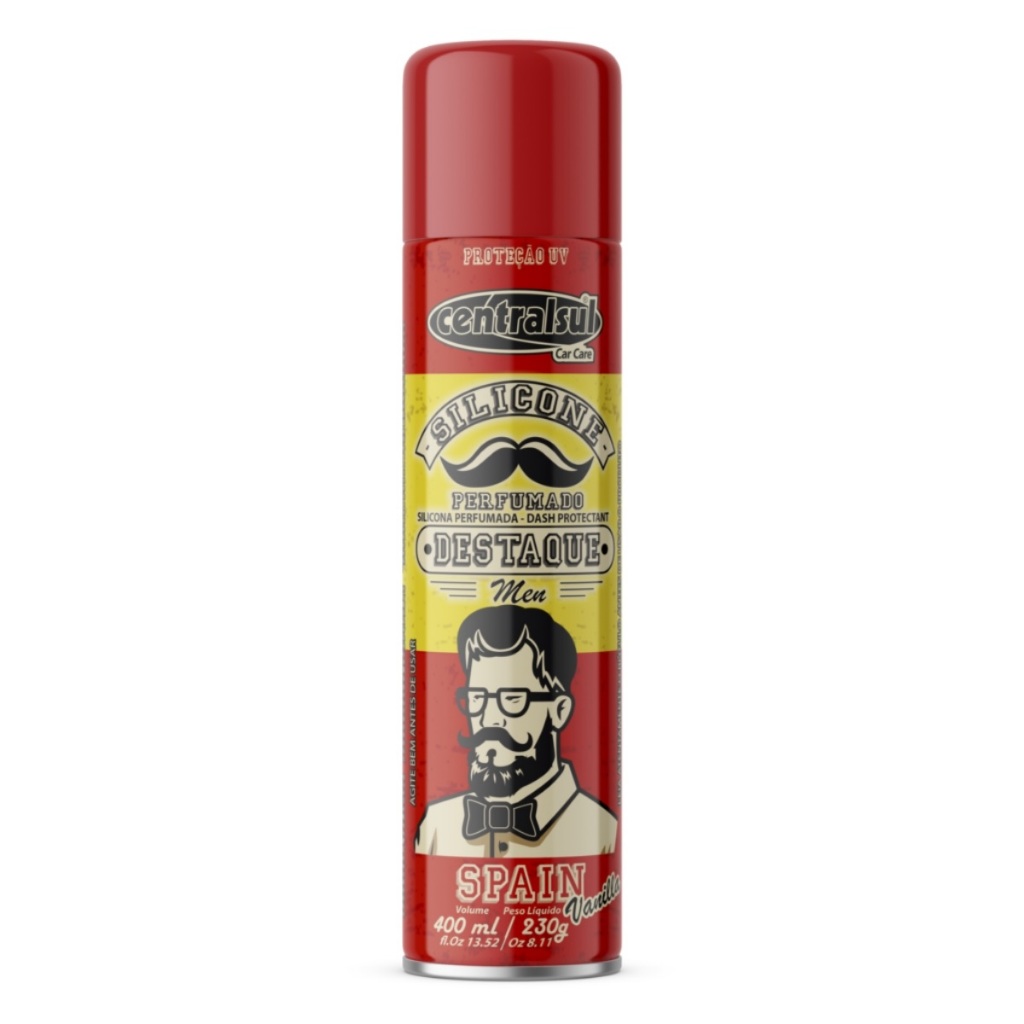 DESTAQUE SILICONE AEROSSOL MEN SPAIN CENTRALSUL 400ML — imagem 2 de 2