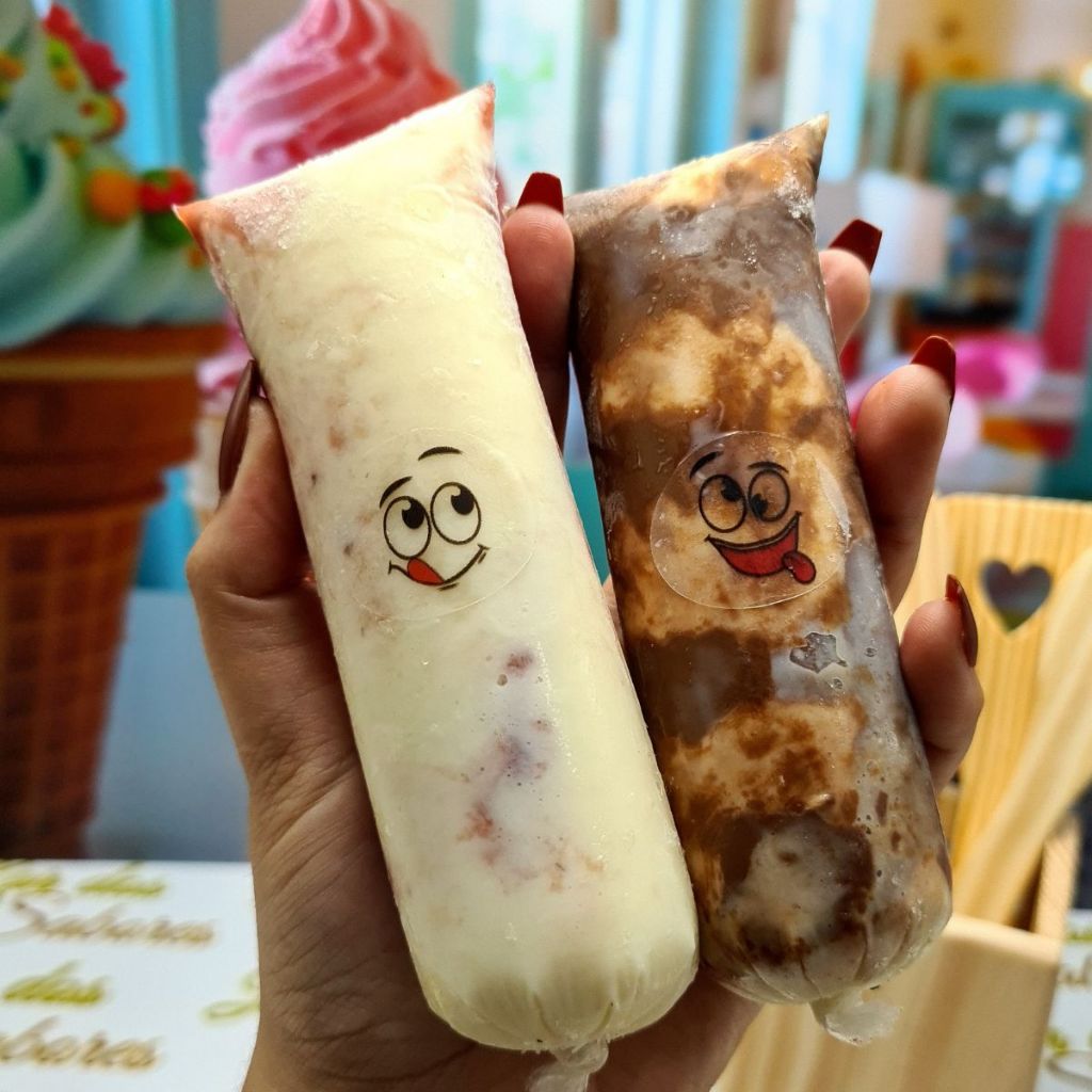 Adesivos Carinhas Divertidas para Doces Gelinhos Geladinhos Dindin Sacolé Pudim À Prova d’Água 3x2,5 em Oferta na Shopee