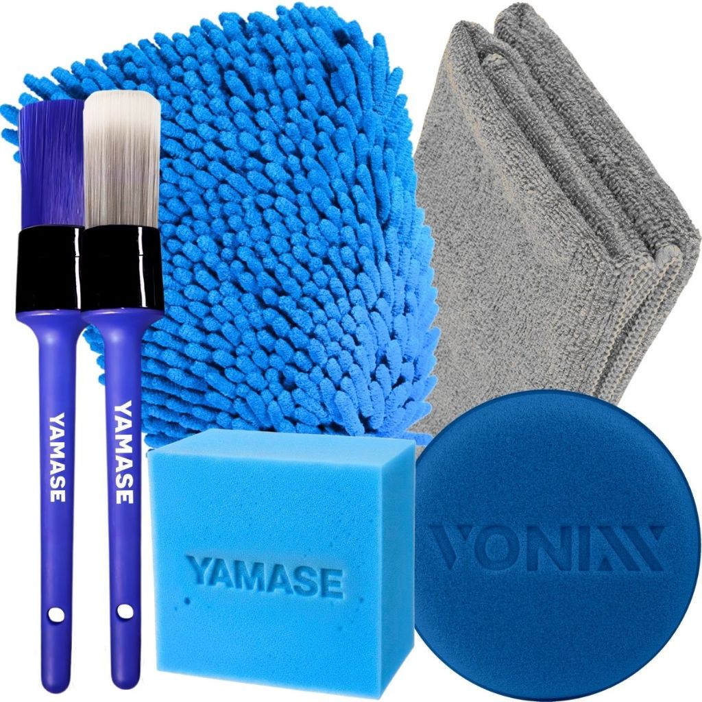 Kit Acessórios Lavagem Automotiva Luva Microfibra Pincel Detalhamento Aplicador de Espuma Cera em Oferta na Shopee