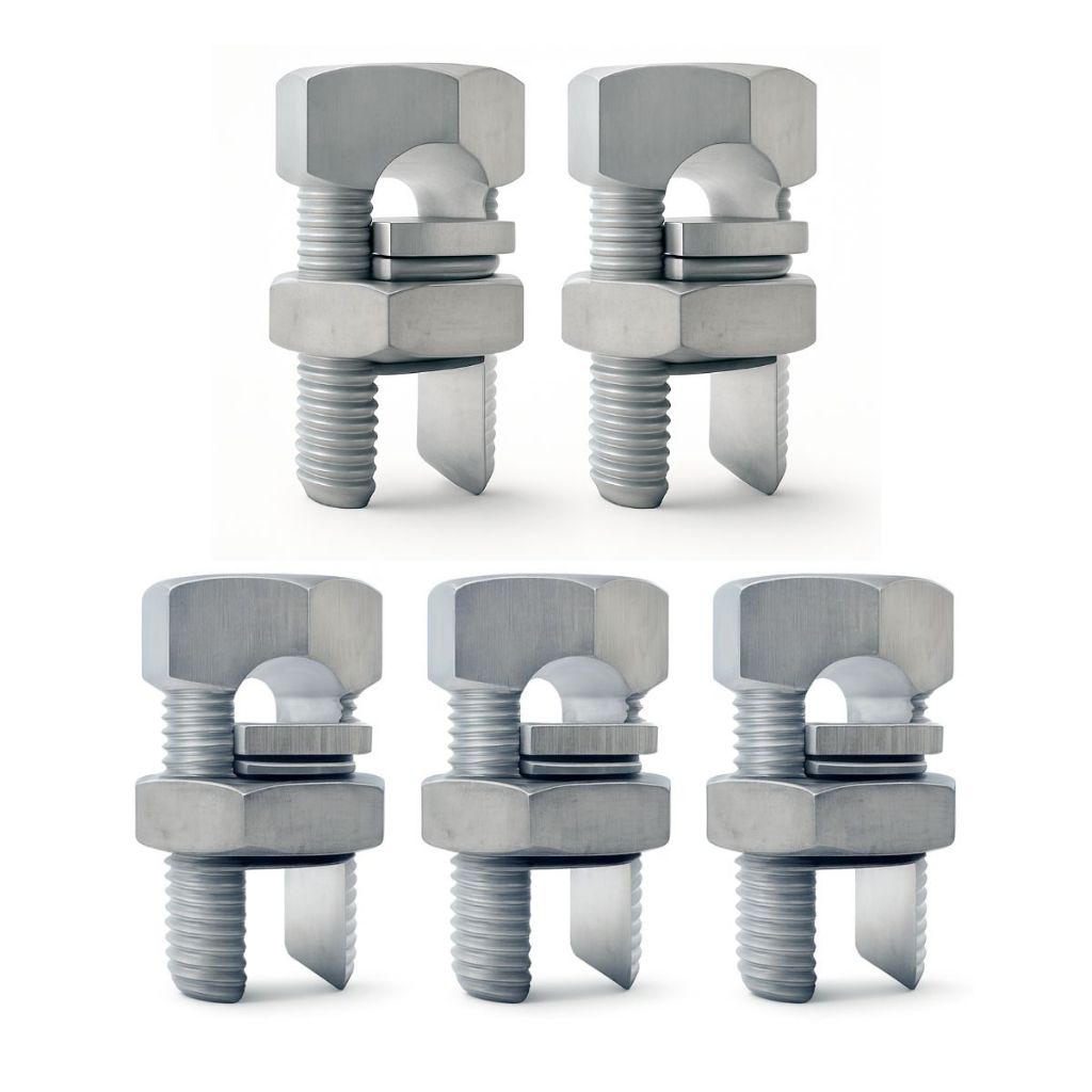 Kit 5 Conector Split Bolt 16mm Bimetálico Emenda Cabo Alumínio e Cobre Aterramento Elétrico Pressão em Oferta na Shopee