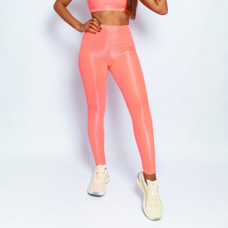 Calça Legging Feminina Micro Canelada Cós Alto Academia Costura Reforçada Poliamida Premium em Oferta na Shopee