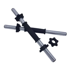 Par de Barras de 40cm com Rosca - Halter para anilhas Musculação