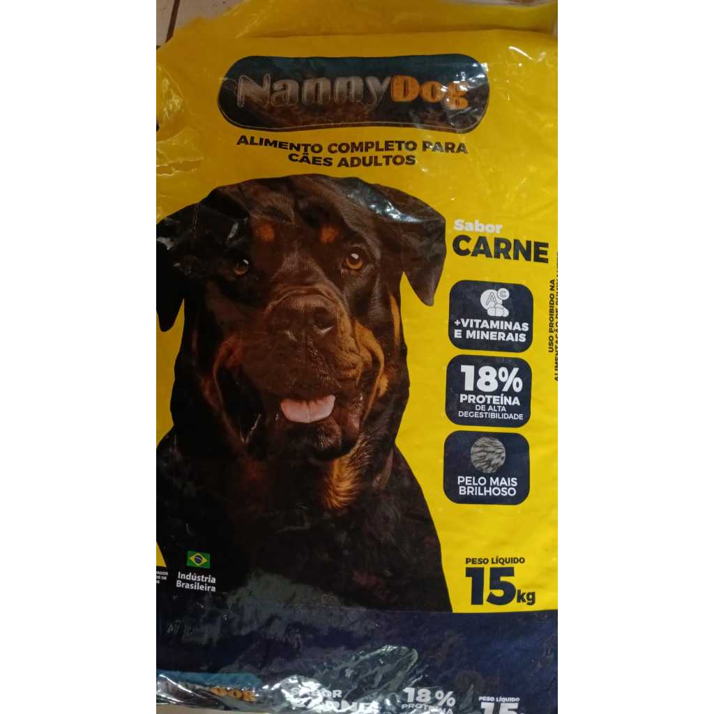 RAÇÃO NANNY DOG PARA CAES ADULTO 15 KG