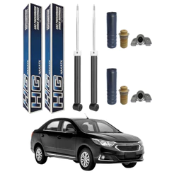 PAR AMORTECEDOR TRASEIRO COBALT 2012 A 2019 NAKATA + KIT