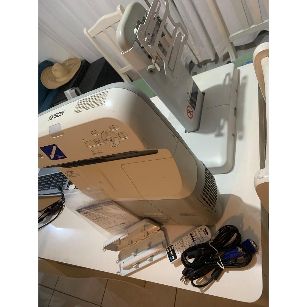 Projetor Epson BrightLink 455WI+ Usado Completo + Suporte