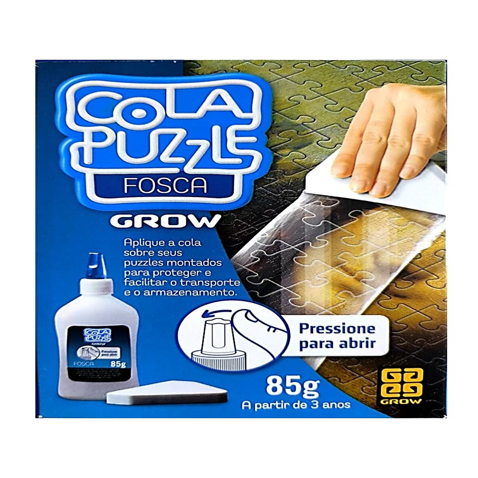 COLA PUZZLE FOSCA Para Proteçao Transporte e Armazenamento de Quebra Cabeça -  Grow Original 1430 em Oferta na Shopee
