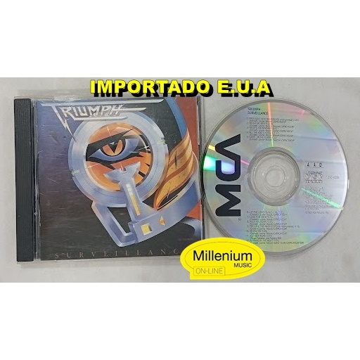 CD Triumph  Surveillance 1987 Importado U.S.A Original Gravadora Colecionador Ótimo estado