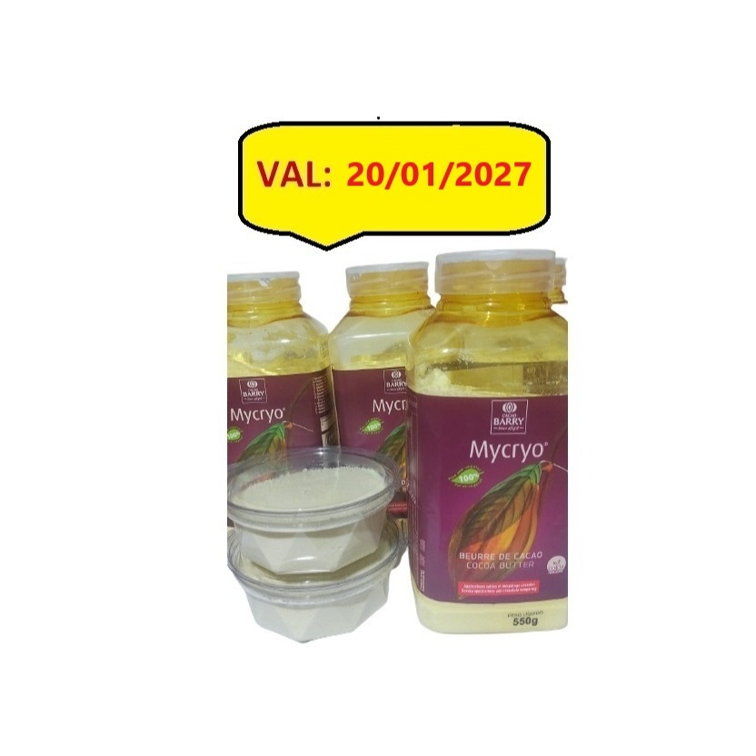 Mycryo 100gr - Callebault - Manteiga de Cacau para temperagem de chocolates - validade 22/01/2027