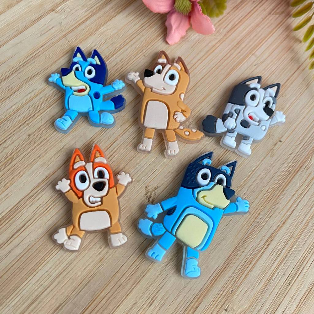 Aplique bluey emborrachado 4cm cod. 100085 com 10 ou mais unidades festa infantil menino