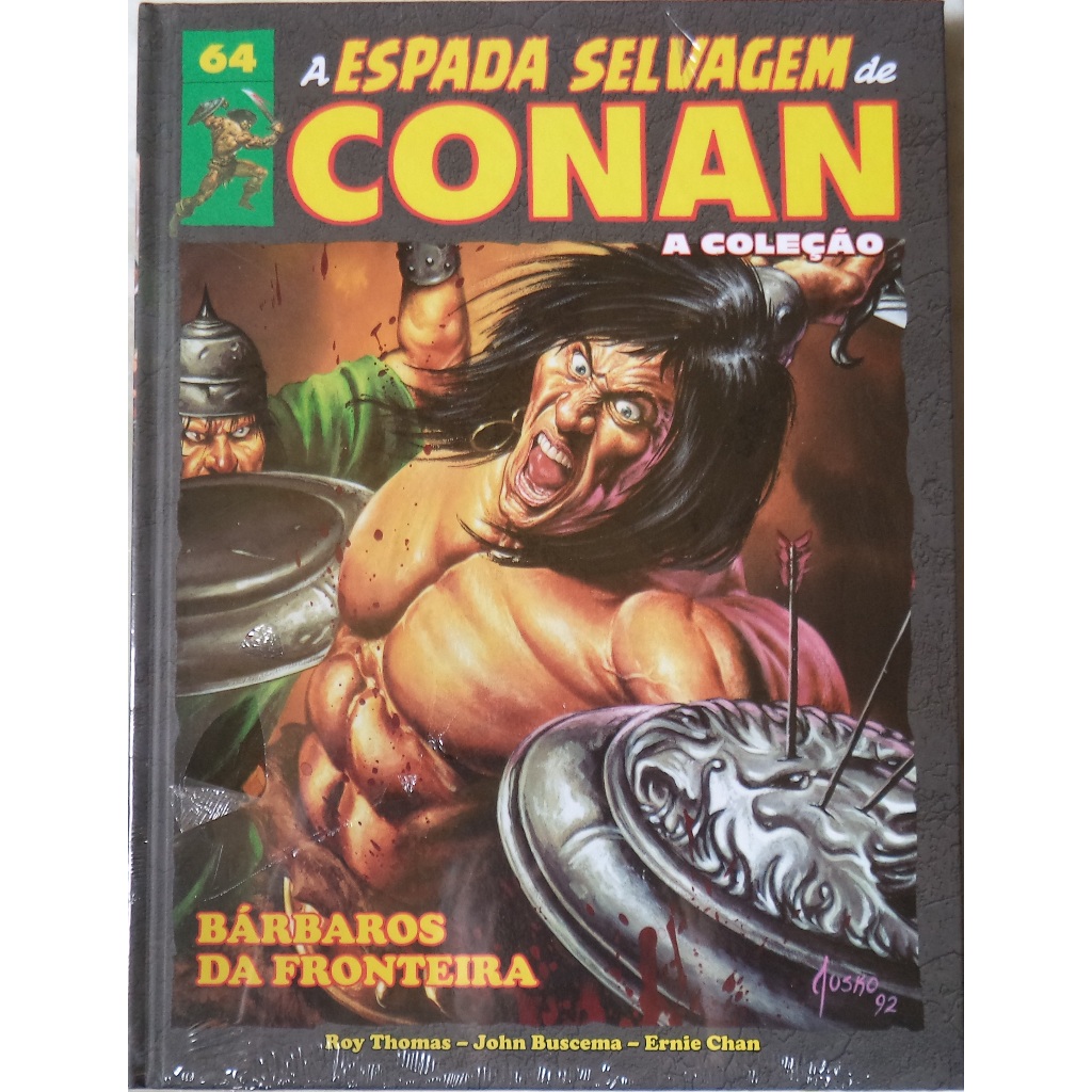Hq a Espada Selvagem de Conan N° 64 Bárbaros Da Fronteira Novo Lacrado Capa Dura Panini