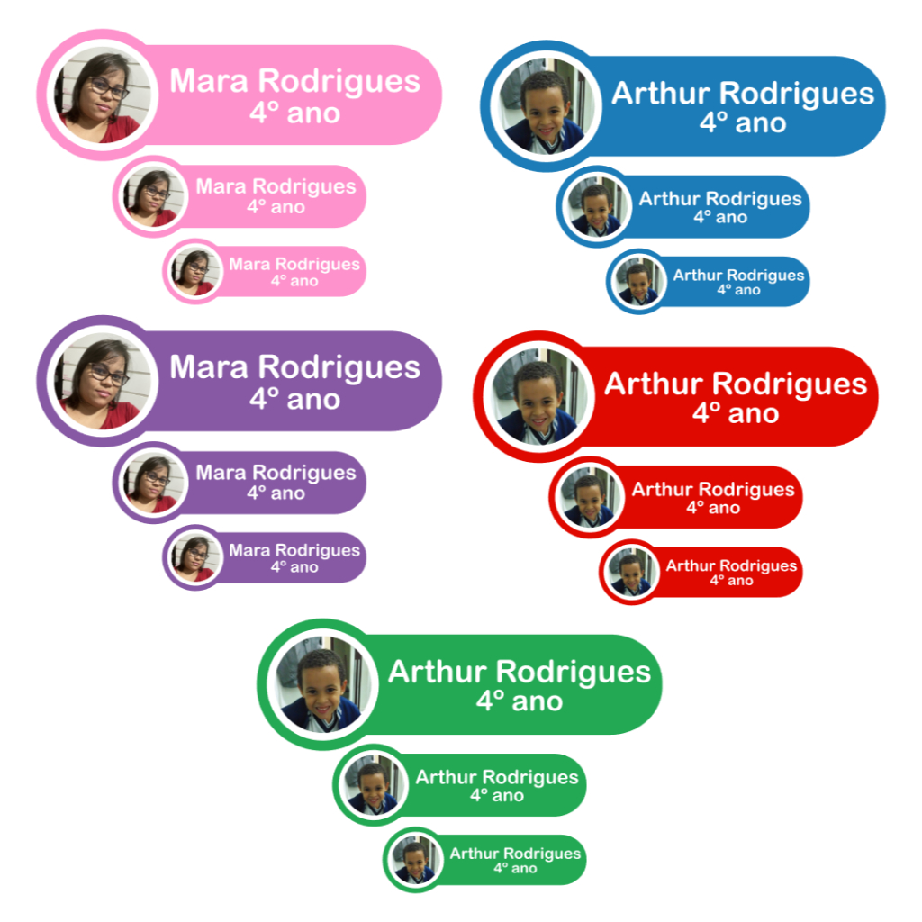 Kit 60 Etiquetas Escolar Personalizadas com Foto da Criança para Material Escolar em Oferta na Shopee