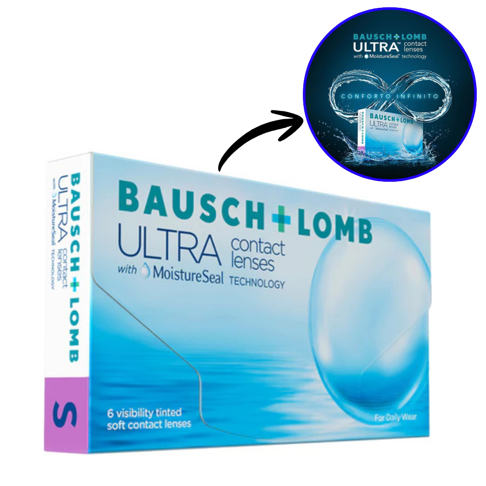 Lentes de Contato Bausch + Lomb Ultra Hidrogel Mensal + Envio Rápido